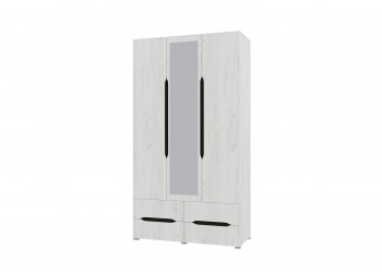 Шкаф 3-х створчатый с ящиками и зеркалом Вега (Прованс) в Уяре - uyar.mebel54.com | фото