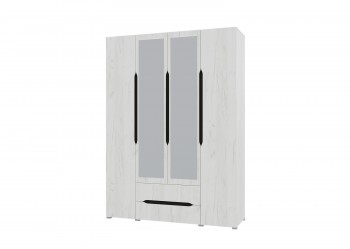 Шкаф 4-х створчатый с ящиками и зеркалами Вега (Прованс) в Уяре - uyar.mebel54.com | фото