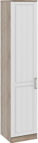 Шкаф для белья с 1-ой дверью левый «Прованс» (Дуб Сонома трюфель/Крем) 580 в Уяре - uyar.mebel54.com | фото