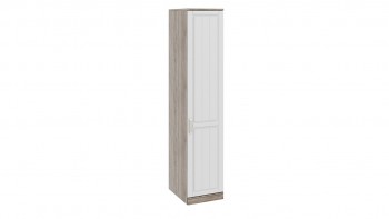 Шкаф для белья с 1-ой дверью правый «Прованс» (Дуб Сонома трюфель/Крем) 580 в Уяре - uyar.mebel54.com | фото