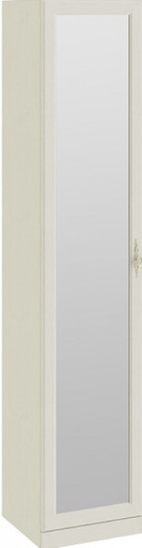 Шкаф для белья с 1-ой зеркальной дверью узкий «Лючия» (Штрихлак) в Уяре - uyar.mebel54.com | фото
