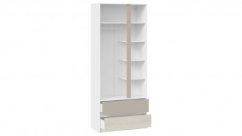 Шкаф для одежды комбинированный «Сканди» Дуб Гарден/Белый/Глиняный серый в Уяре - uyar.mebel54.com | фото