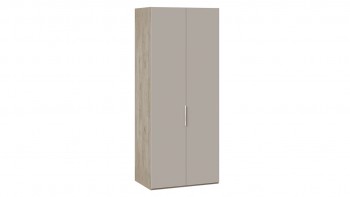Шкаф для одежды с 2 глухими дверями «Эмбер» Баттл Рок/Серый глянец в Уяре - uyar.mebel54.com | фото