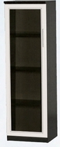 Шкаф нижний со стеклодверью ДЛЯ ГОСТИНОЙ ШНС-450 Венге/Дуб выбеленный в Уяре - uyar.mebel54.com | фото