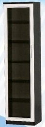 Шкаф средний со стеклодверью ДЛЯ ГОСТИНОЙ ШСС-450 Венге/Дуб выбеленный в Уяре - uyar.mebel54.com | фото