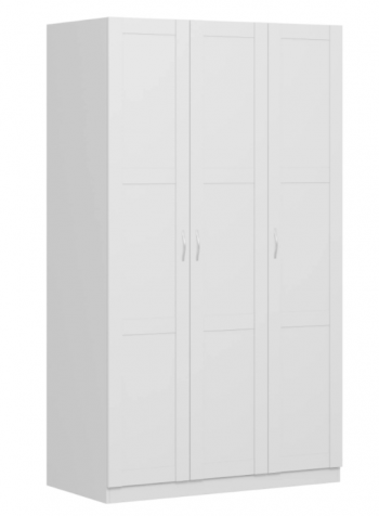 Шкаф трехдверный Пегас сборный белый в Уяре - uyar.mebel54.com | фото