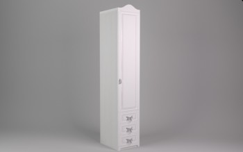 Шкаф угловой Бэлла с ящиками (Выбеленное дерево/Белый) в Уяре - uyar.mebel54.com | фото