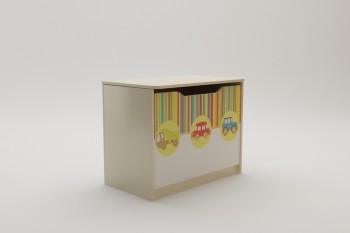 Ящик для игрушек Клаксон (Бежевый/корпус Клен) в Уяре - uyar.mebel54.com | фото